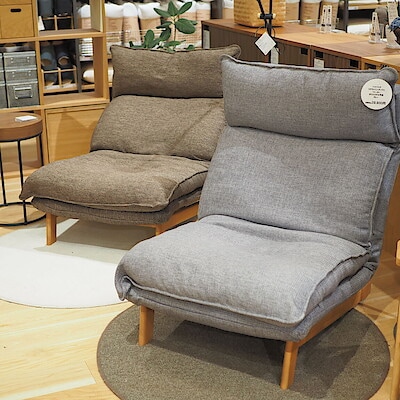 ハイバックリクライニングソファ 1シーター ポリエステル平織 | 無印良品